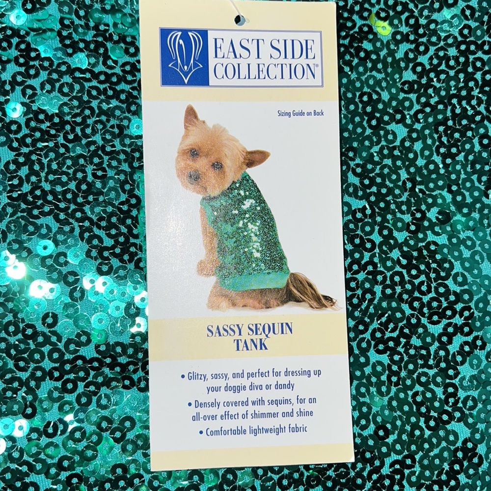 Sassy Sequin Tank for Dog - Fabulous Puppy Dog Shirt, Have The Best Dessed Dog